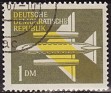 Germany 1957 Plane 1 DM Yellow Scott C5. DDR 1957 C5. Uploaded by susofe